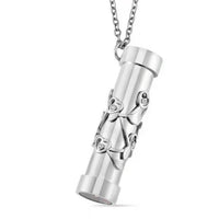 Simulated Multi Color Diamond 0.80 ctw Pendant Necklace in Stainless Steel 30-32 Inches
