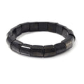 Shungite 150.00 ctw Block Stretch Bracelet - Sticky add to cart bar