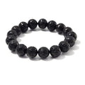 Shungite 150.00 ctw Carved Beaded Stretch Bracelet - Sticky add to cart bar
