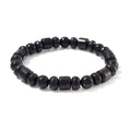 Shungite 90.00 ctw Roundel Stretch Bracelet - Sticky add to cart bar
