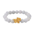 Natural Jade 153.00 ctw Carved Beaded Stretch Bracelet with Dragon Turtle Charm in 14K YG Over Sterling Silver - Sticky add to cart bar