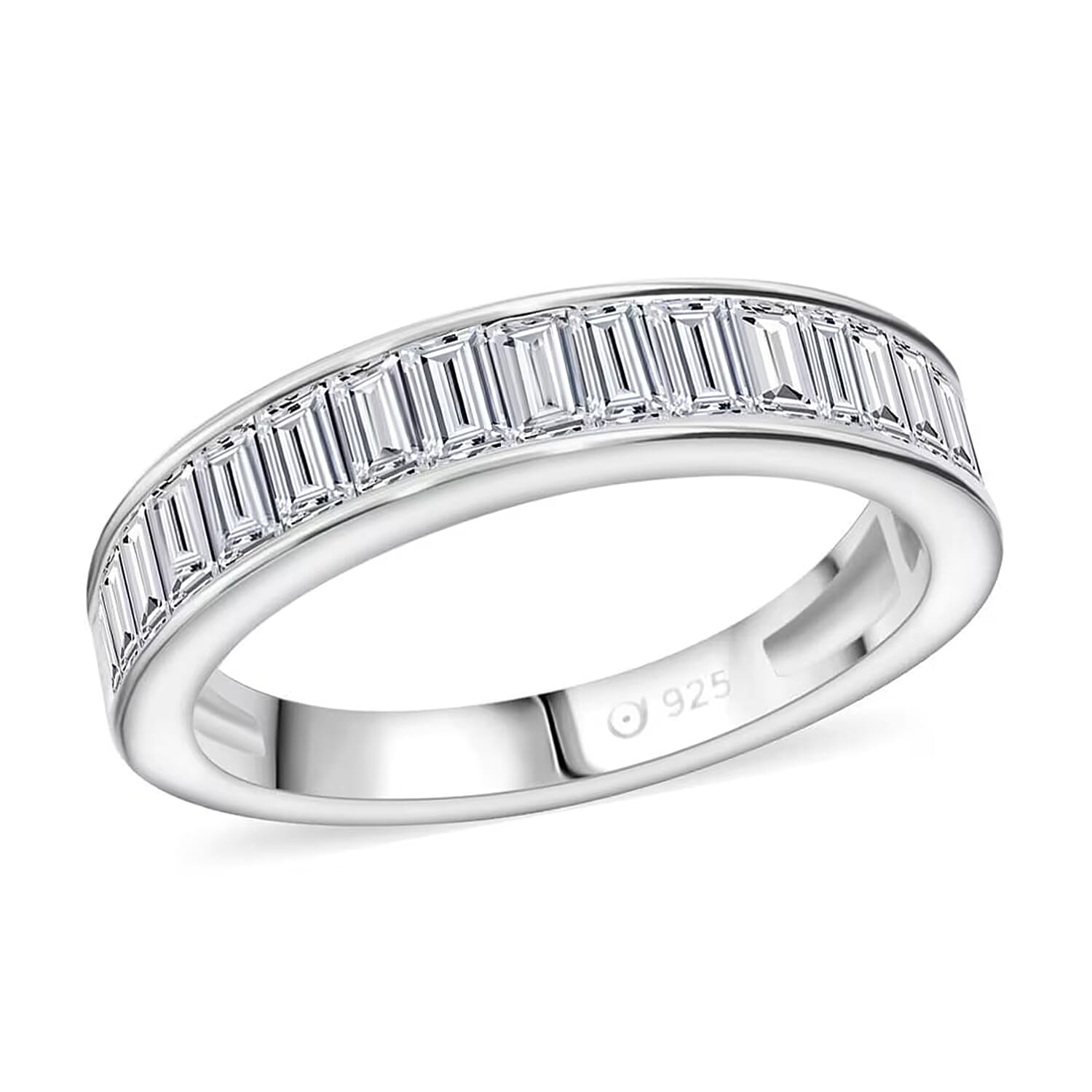 Luxuriant Lab Grown Diamond Ring in Sterling Silver (Size 7.0) 0.55 ctw