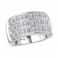 Luxuriant Lab Grown Diamond Ring in Sterling Silver (Size 7.0) 1.05 ctw - Sticky add to cart bar