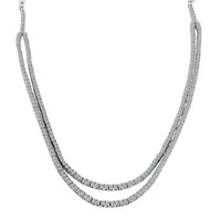 Luxuriant Lab Grown Diamond G SI 6.25 ctw Necklace in Sterling Silver 18-20 Inches