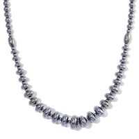 EverTrue Terahertz 8mm 240 ctw Beaded Graduation Necklace 20 Inches in Stainless Steel