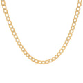3.5mm Curb Chain Necklace in 14K Yellow Gold 24 Inches 5.30 Grams - Sticky add to cart bar