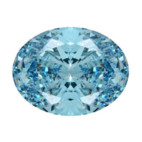 IGI Certified Luxuriant Lab Grown Blue Diamond VS2 (Oval) 3.50 ctw