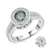 Blue Moissanite