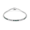 Modani 950 Platinum Blue Diamond (IR), White Diamond (SI) Bracelet (7.25 In) (14 g) (Del. in 12-15 Days) 3.00 ctw - Sticky add to cart bar