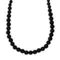 Thai Black Spinel 145.00 ctw Beaded Necklace in Stainless Steel 20 Inches - Sticky add to cart bar
