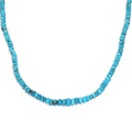 Turquoise 63.00 ctw Beaded Necklace in 14K YG Over Sterling Silver 18-20 Inches - Sticky add to cart bar