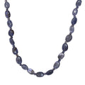 Catalina Iolite 95.00 ctw Beaded Necklace in Rhodium Over Sterling Silver 18 Inches - Sticky add to cart bar