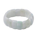 Natural Jade 235.00 ctw Block Stretch Bracelet - Sticky add to cart bar