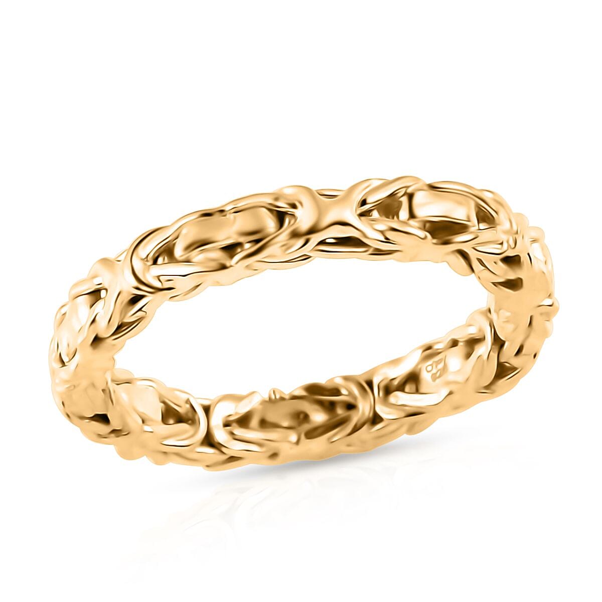 Byzantine Ring in 14K Yellow Gold Over Sterling Silver (Size 10.0) 4.20 Grams (Del. in 8-10 Days)