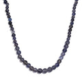 Catalina Iolite 50.00 ctw Beaded Necklace in Rhodium Over Sterling Silver 18-20 Inches - Sticky add to cart bar