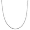 Brocaded Blade Chain Necklace in Rhodium Over Sterling Silver 8.85 Grams 20 Inches - Sticky add to cart bar