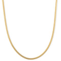 Brocaded Blade Chain Necklace in 14K Yellow Gold Over Sterling Silver 20 Inches 8.85 Grams - Sticky add to cart bar