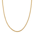 Double Row Track Chain Necklace in 14K Yellow Gold Over Sterling Silver 8.8 Grams 20 Inches - Sticky add to cart bar
