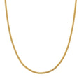 Flat Grid Chain Necklace in 14K Yellow Gold Over Sterling Silver 6.4 Grams 20 Inches - Sticky add to cart bar
