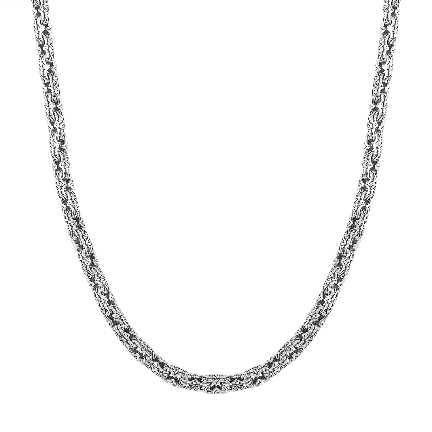 Viking Chain Necklace in 925 Sterling Silver (24 Inches) 70.60 Grams