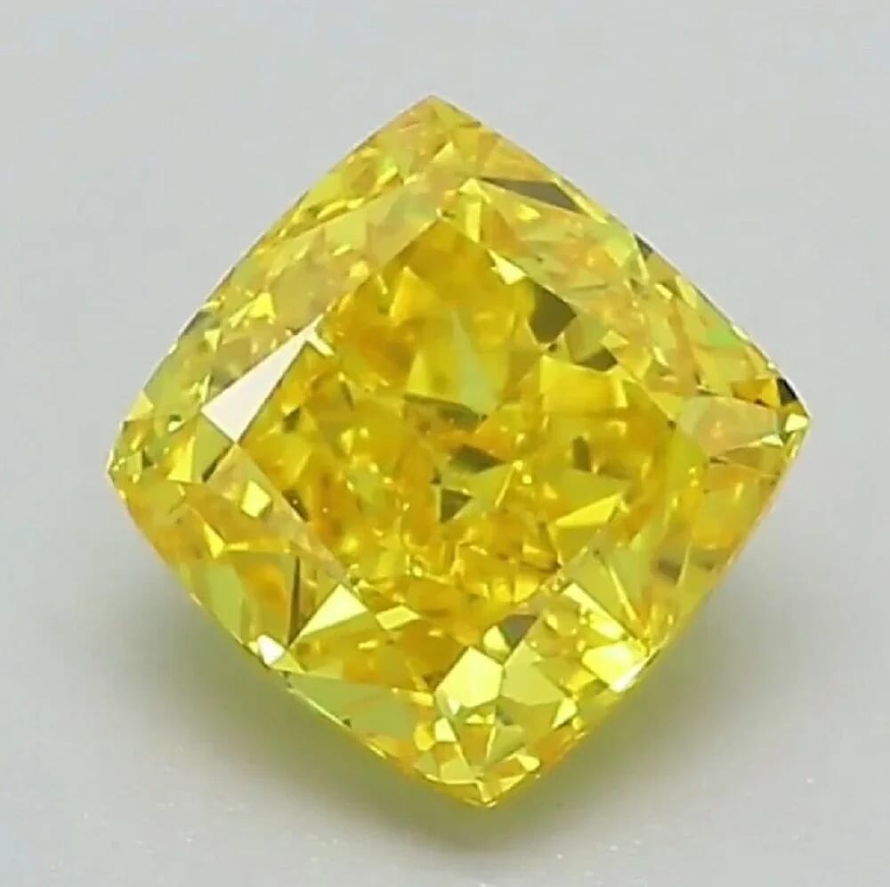 Luxuriant Lab Grown Yellow Diamond (Cush Mix Size) 2.50 ctw