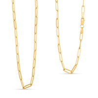 3mm Paperclip Chain Necklace in 14K Yellow Gold 2.90 Grams 20 Inches