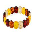 Simulated Multi Color Amber Block Stretch Bracelet 7-7.5 Inches - Sticky add to cart bar