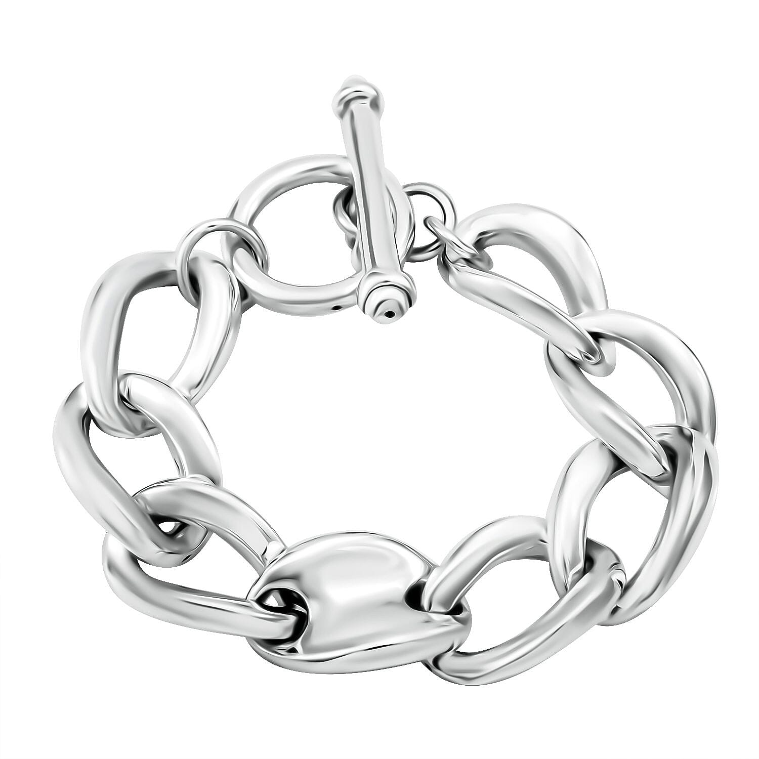 Sterling Silver Bracelet (6.50 In) (15.85 g)
