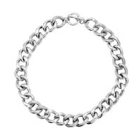 Curb Chain Necklace in Sterling Silver 20 Inches 75.40 Grams