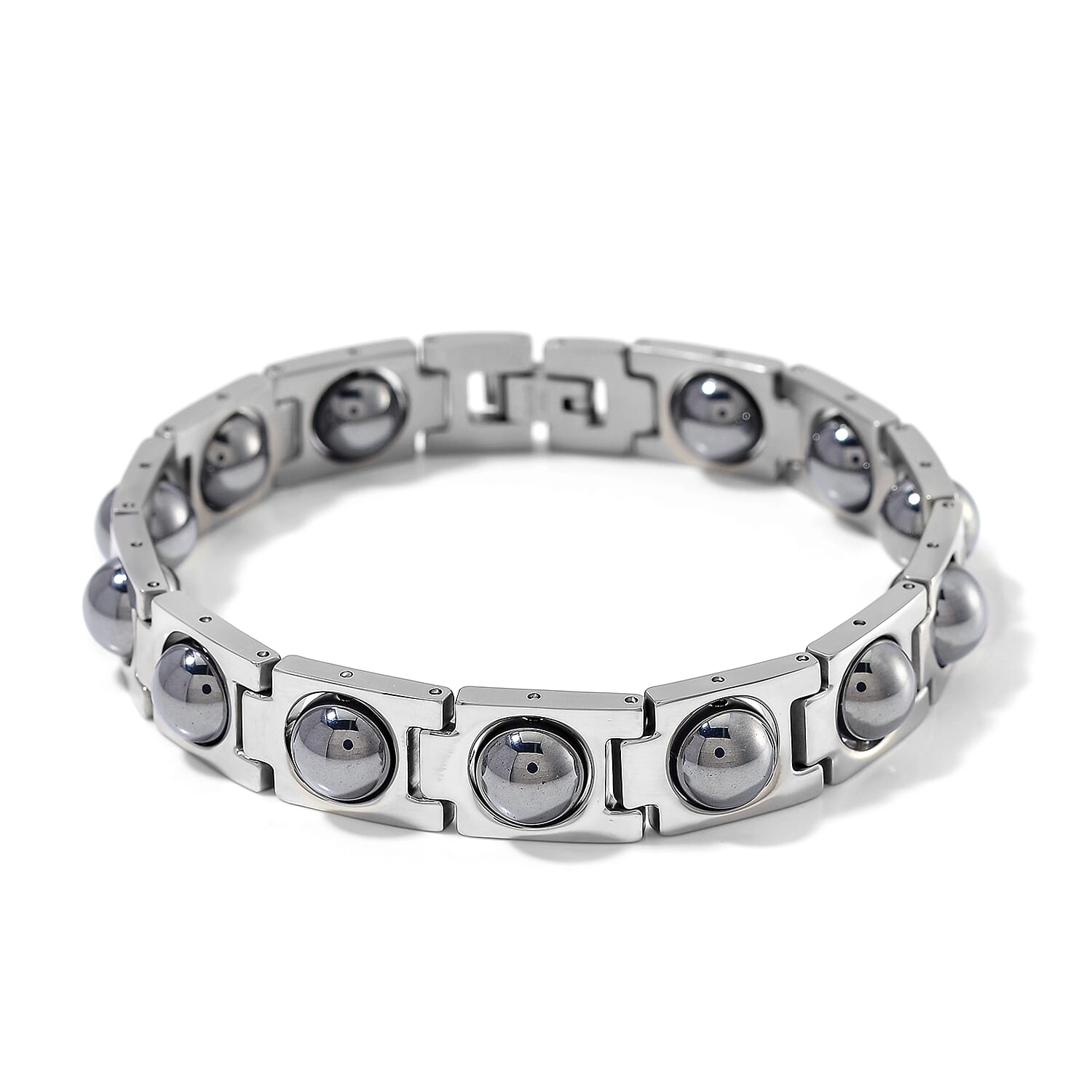 Terahertz 7-9mm 15.00 ctw Bracelet in Stainless Steel (7.00 In)