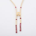 Clarte Prismatic Collection Ruby, Moissanite Necklace (18 Inches) in Vermeil YG Over Sterling Silver 11.00 ctw - Sticky add to cart bar