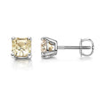 Rhapsody 950 Platinum AAAA Turkizite Solitaire Stud Earrings 1.80 ctw - Sticky add to cart bar