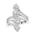 Clarte Elysian Collection Moissanite Ring in Sterling Silver (Size 10.0) 1.00 ctw - Sticky add to cart bar