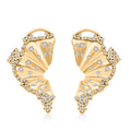 Clarte Hibiscus Collection Moissanite 0.60 ctw Earrings in Vermeil Yellow Gold Over Sterling Silver - Sticky add to cart bar
