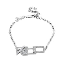 Clarte Tetris Collection Moissanite 0.72 ctw Bracelet in Sterling Silver (7-9.0In)