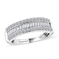 Luxuriant Lab Grown Diamond (SI) Ring in Rhodium Over Sterling Silver (Size 7.0) 1.00 ctw - Sticky add to cart bar
