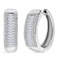 Luxuriant Lab Grown Diamond SI 1.00 ctw Hoop Earrings