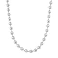 Beaded Necklace (18-20 Inches) in Silvertone - Sticky add to cart bar