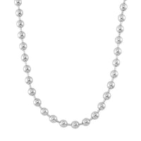 Beaded Necklace (18-20 Inches) in Silvertone