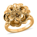 Doorbuster 24K Yellow Gold Electroform Flower Ring (Size 10.0) (2.25 g) - Sticky add to cart bar