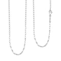 2.06mm Tile Chain Necklace in 950 Platinum 20 Inches 3.55 Grams - Sticky add to cart bar
