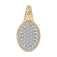 Luxuriant Lab Grown Diamond E-F VS 1.50 ctw Pendant without Chain in 10K Yellow Gold