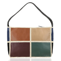 Genuine Leather Handbag with Top Handle