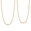 3mm Fancy Ice Chain Necklace in 10K 2-Tone Gold 14.1 Grams 26 Inches - Sticky add to cart bar