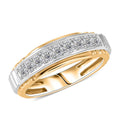 White Diamond G-H I1 0.50 ctw Ring in 10K Yellow and White Gold 4.65 Grams - Sticky add to cart bar