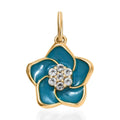 Sky Blue Topaz Charm in 18K Vermeil YG Over Sterling Silver 0.30 ctw - Sticky add to cart bar