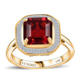 Doorbuster Luxoro 10K Yellow Gold Premium Mexican Cherry Fire Opal, Diamond (G-H, I3) (0.30 cts) Ring (Size 10.0) 1.90 ctw - Sticky add to cart bar