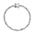 Premium Malagasy Moonstone, Moissanite Celestial Bracelet in Rhodium Over Sterling Silver (6.50 In) 3.50 ctw - Sticky add to cart bar