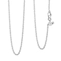 Rope Chain Necklace in Sterling Silver 20 Inches 3.0 Grams - Sticky add to cart bar