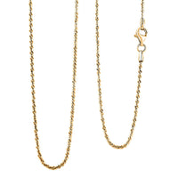 3.60mm Margarita Link Chain Necklace in 14K Yellow Gold Over Sterling Silver 6 Grams 18 Inches